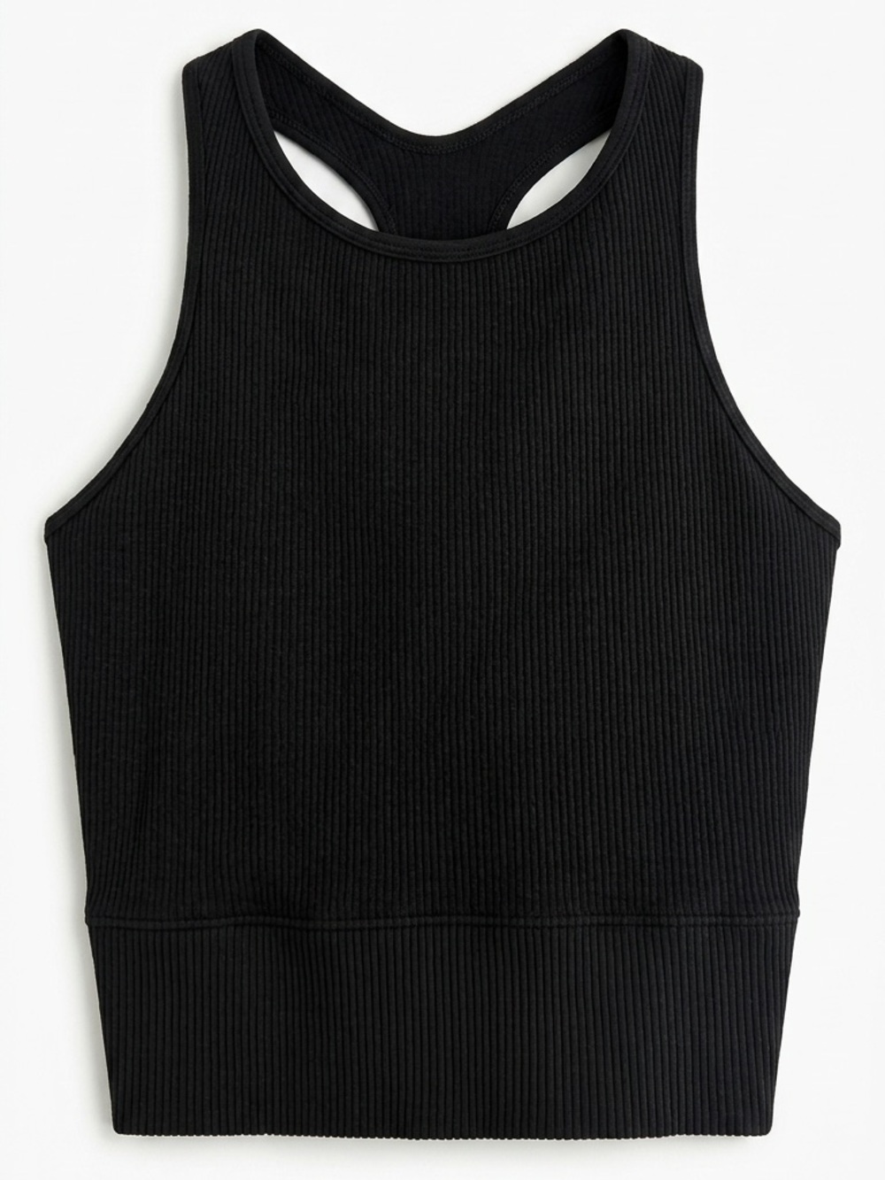 Gilly Hicks Black Ribbed Tank Top
